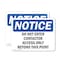 Signmission Do Not Enter Contractor Access Only Beyond OSHA Notice Sign, Plastic, 14in W x 10in L, 2PK OS-2PACK-NS-P-1014-L-11176 - alternate 1